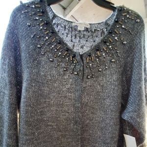 Beaded Cardigan Sweater